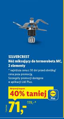 SILVERCREST Nóż miksujący do termorobota MC, 2 elementy