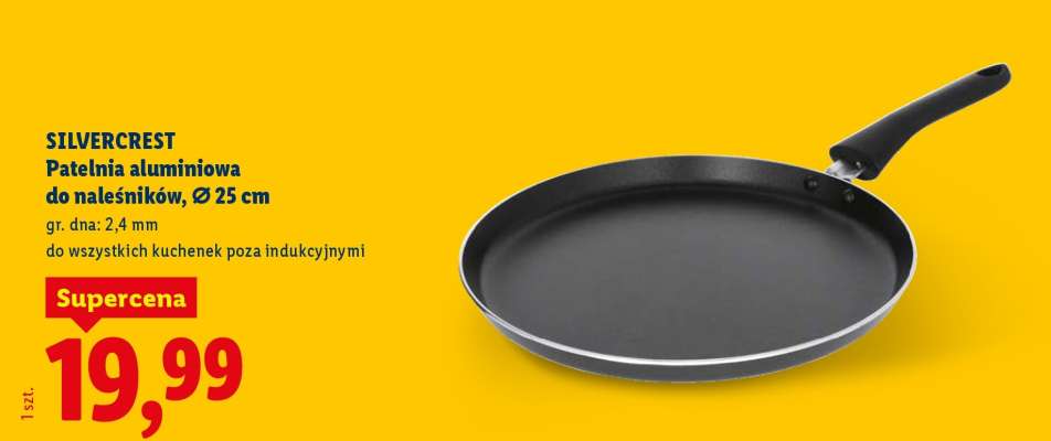 SILVERCREST Patelnia aluminiowa do naleśników, Ø 25 cm