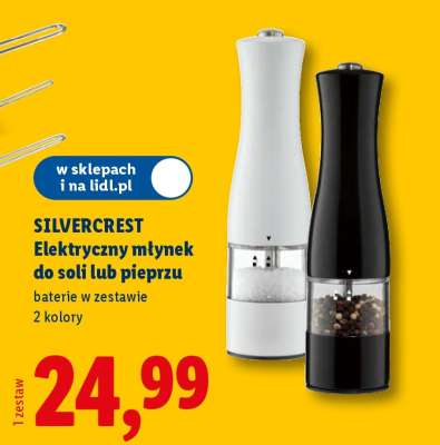 SILVERCREST Elektryczny młynek do soli lub pieprzu
