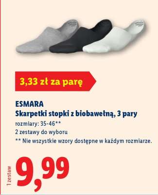ESMARA Skarpetki stopki z biobawełną, 3 pary