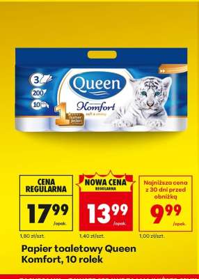 Papier toaletowy Queen Komfort 10 rolek