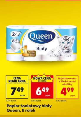 PAPIER TOALETOWY BIAŁY QUEEN 8 ROLEK