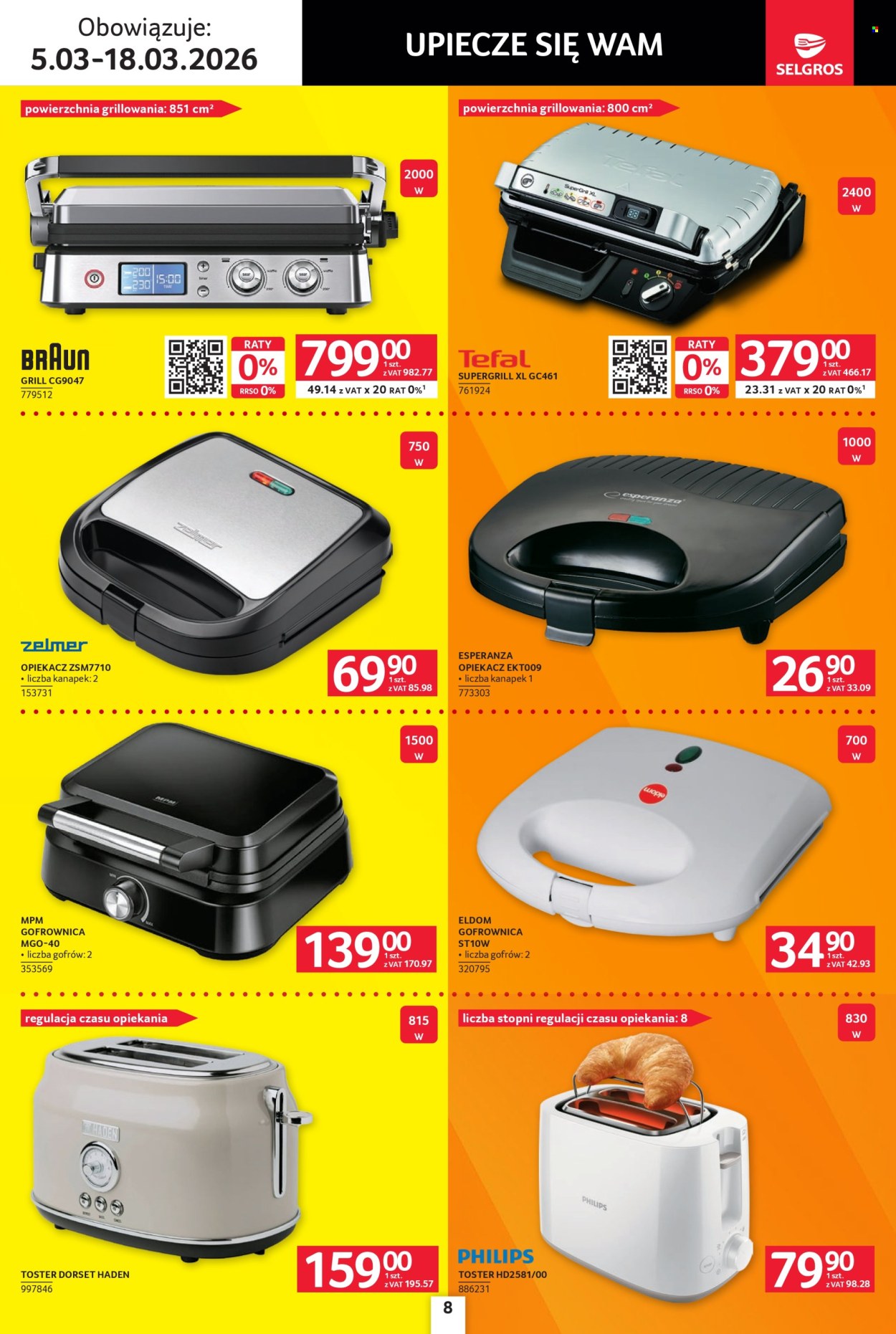 Gazetka Selgros - 5.03.2026 - 18.03.2026. Strona 8