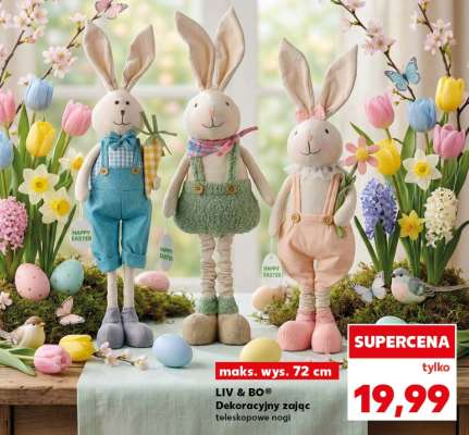 LIV & BO® Dekoracyjny zając teleskopowe nogi