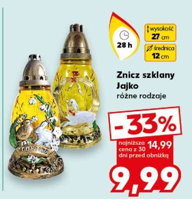 Znicz szklany Jajko