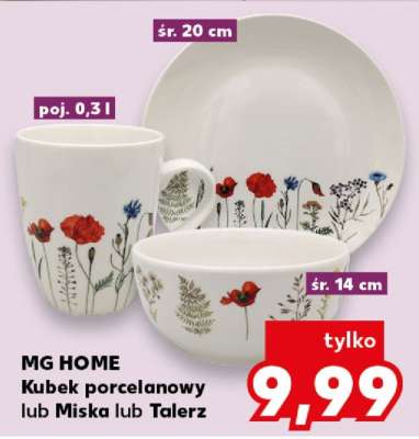 MG HOME Kubek porcelanowy lub Miska lub Talerz