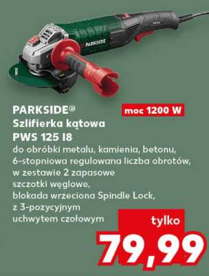 PARKSIDE® Szlifierka kątowa PWS 125 I8