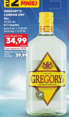 GREGORY'S LONDON DRY Gin