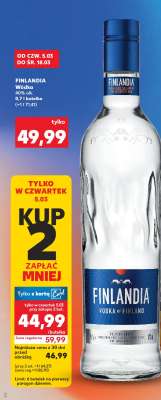 FINLANDIA Wódka 0,7 l butelka (+1 l 7UP)