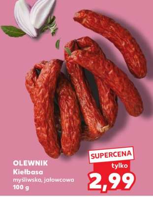 OLEWNIK Kiełbasa myśliwska, jałowcowa 100 g