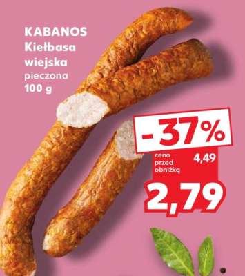 KABANOS Kiełbasa wiejska pieczona 100 g