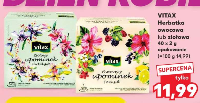 VITAX Herbatka owocowa lub ziołowa