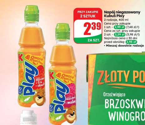 Napój niegazowany Kubuś Play