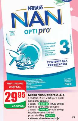 Mleko Nan Optipro 2, 3, 4