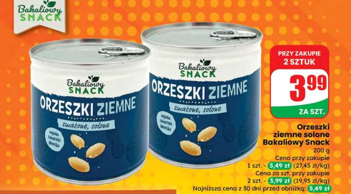 Orzeszki ziemne solone Bakaliowy Snack