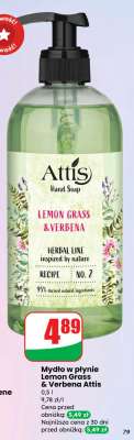 Mydło w płynie Lemon Grass & Verbena Attis