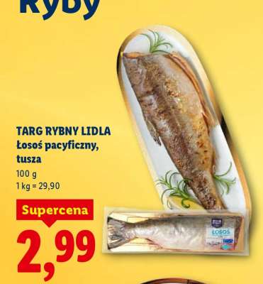 TARG RYBNY LIDLA łosoś pacyficzny tusza