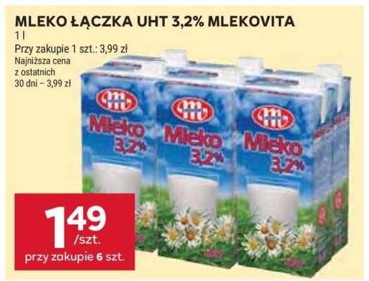 MLEKO ŁĄCZKA UHT 3,2% MLEKOVITA