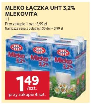 MLEKO ŁĄCZKA UHT 3,2% MLEKOVITA