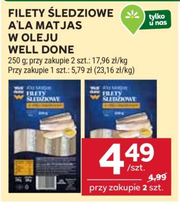 Filety śledziowe a’la Matjas w oleju Well Done