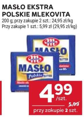 Masło ekstra POLSKIE MLEKOVITA