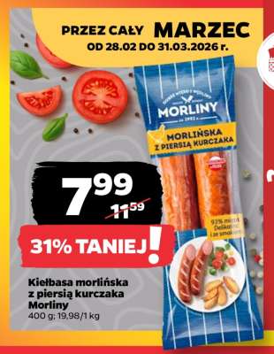 Kiełbasa morlińska z piersią kurczaka Morliny
