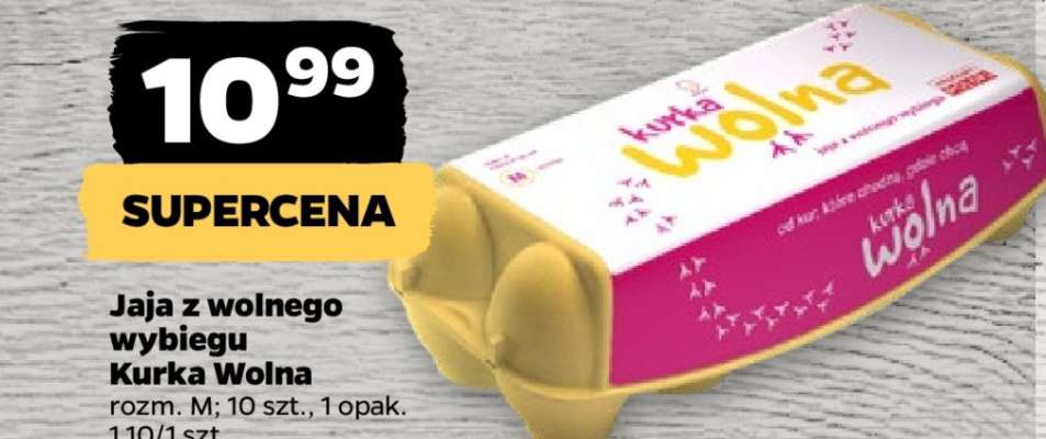 Jaja z wolnego wybiegu Kurka Wolna