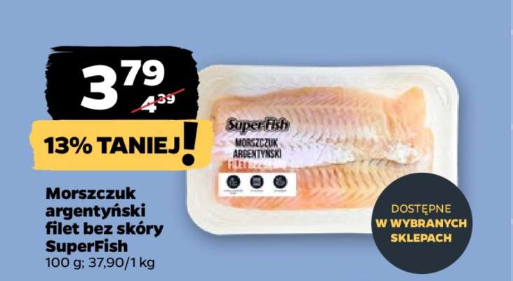Morszczuk argentyński filet bez skóry SuperFish