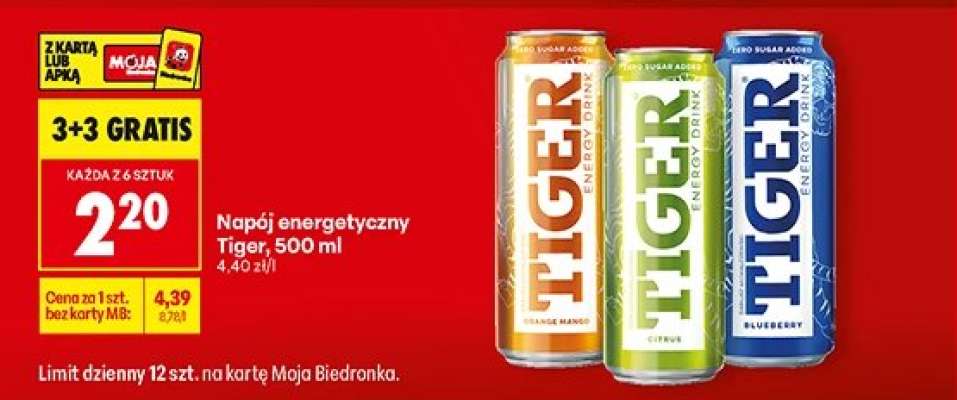 NAPÓJ ENERGETYCZNY TIGER 500 ML