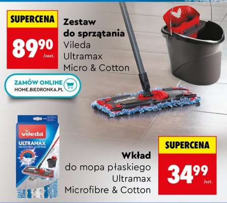 Zestaw do sprzątania Vileda Ultramax Micro & Cotton