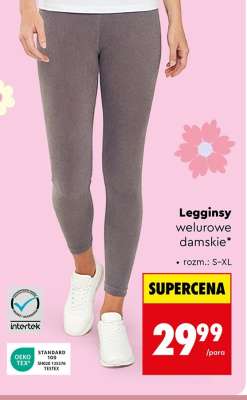 Legginsy welurowe damskie