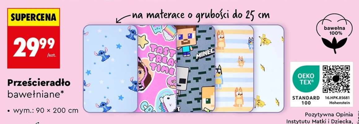 Prześcieradło bawełniane