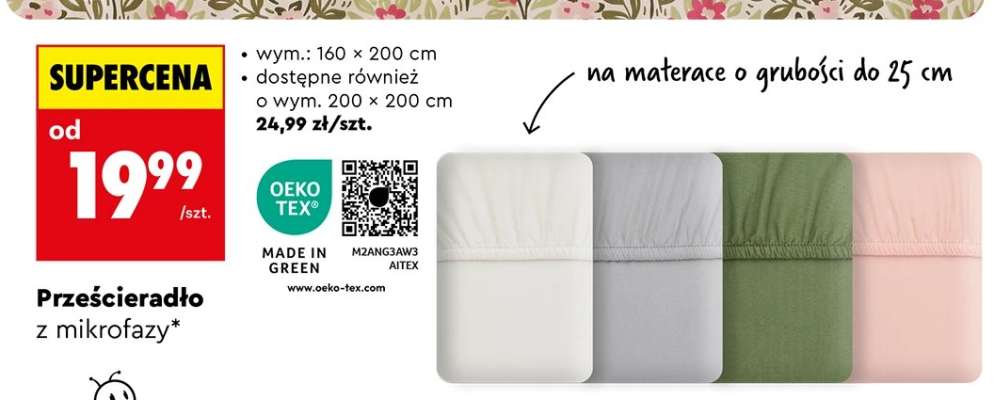 Prześcieradło z mikrofazy