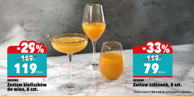 KROSNO Zestaw kieliszków do wina, 6 szt.