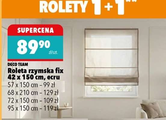 Roleta rzymska fix 42 x 150 cm, ecru