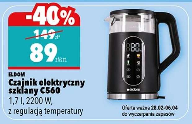 Czajnik elektryczny szklany C560