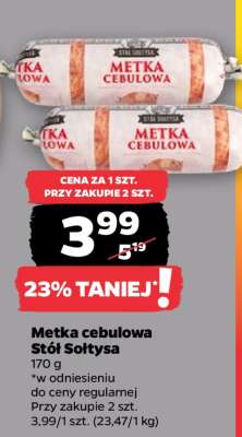 Metka cebulowa Stół Sołtysa