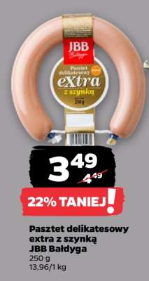 Pasztet delikatesowy extra z szynką JBB Bałdyga