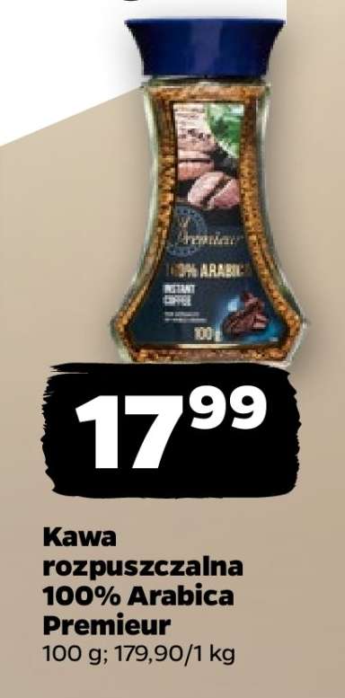 Kawa rozpuszczalna 100% Arabica Premieur