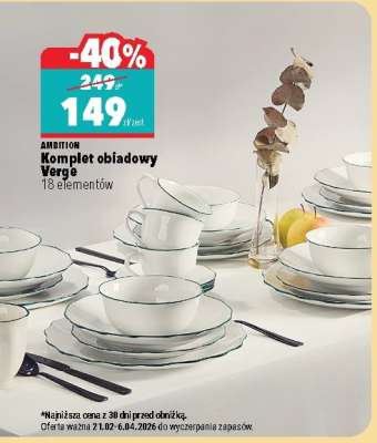 Komplet obiadowy Verge