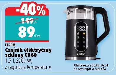 Czajnik elektryczny szklany C560