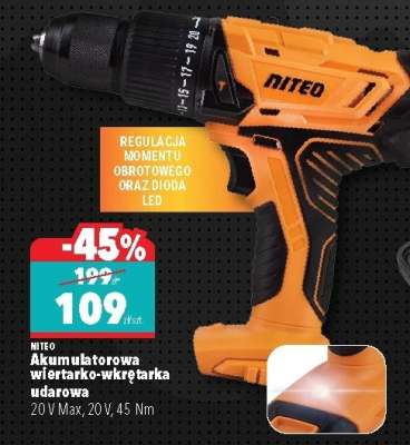 Akumulatorowa wiertarko-wkrętarka udarowa