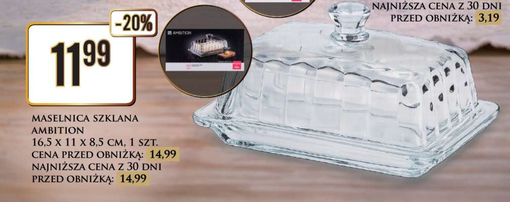 Maselnica szklana Ambition