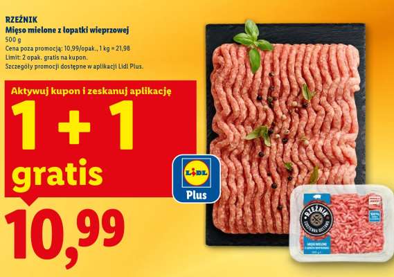 RZEŹNIK Mięso mielone z łopatki wieprzowej