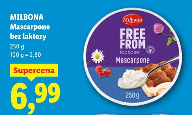MILBONA Mascarpone bez laktozy