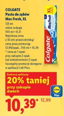 Colgate Pasta do zębów Max Fresh, XL