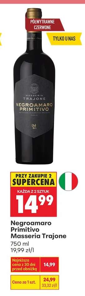 Negroamaro Primitivo Masseria Trajone