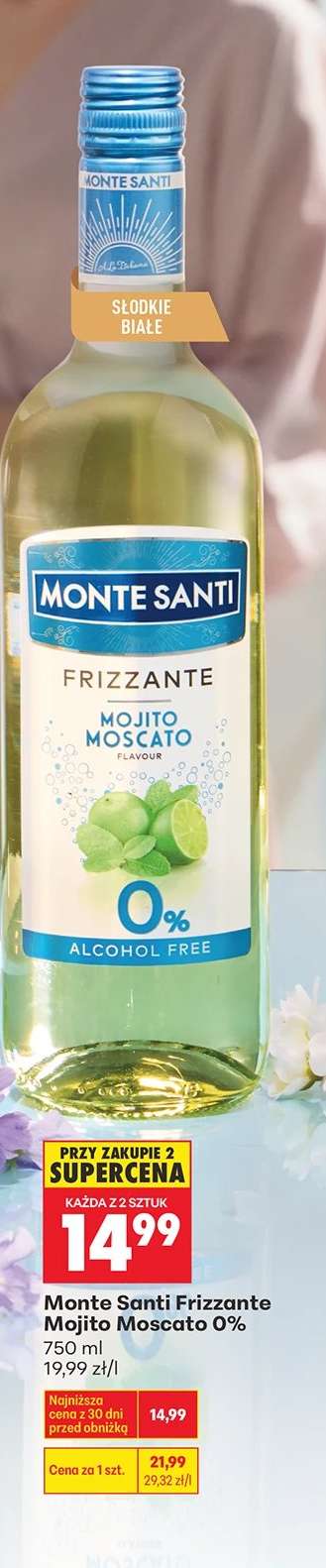 Monte Santi Frizzante Mojito Moscato 0%