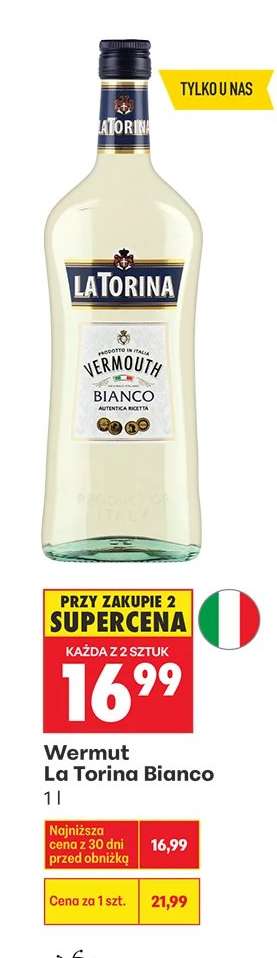 Wermut La Torina Bianco 1 l
