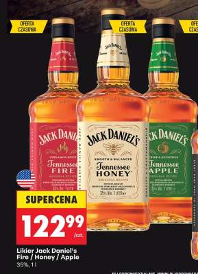 Likier Jack Daniel’s Fire / Honey / Apple